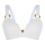 LingaDore Beach Fishbone ivory/print padded bikini bra