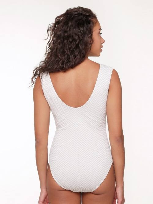 LingaDore Beach Fishbone ivory/print bathingsuit LingaDore Beach Fishbone ivory/print bathingsuit