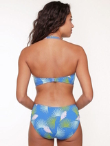 LingaDore Beach Palm Leaf blue/print bikini brief