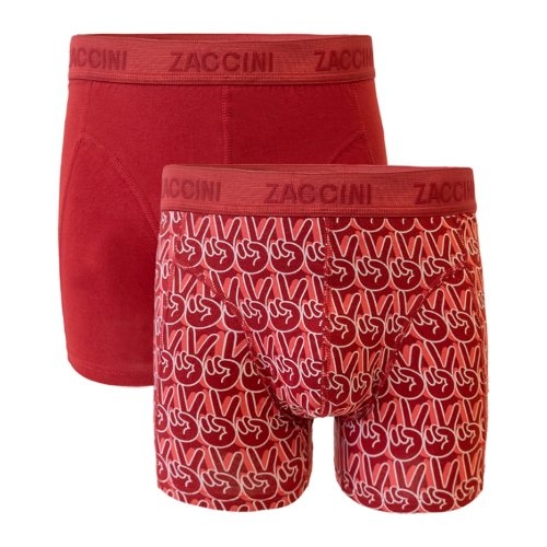 Zaccini V-sign Hand red/print boxershort