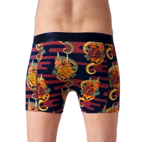 Muchachomalo Leaves blue/print boxer short Muchachomalo Leaves blue/print boxer short