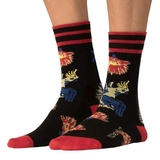 Muchachomalo Baretta black/red socks