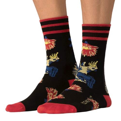 Muchachomalo Baretta black/red socks Muchachomalo Baretta black/red socks