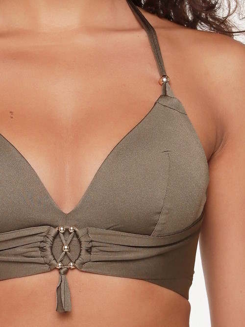 LingaDore Beach Carol khaki padded bikini bra LingaDore Beach Carol khaki padded bikini bra