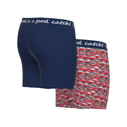 A Fish Named Fred Fish red/print boxer short A Fish Named Fred Fish red/print boxer short