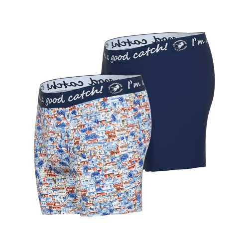 A Fish Named Fred Rio de Janairo navy/print boxer short A Fish Named Fred Rio de Janairo navy/print boxer short