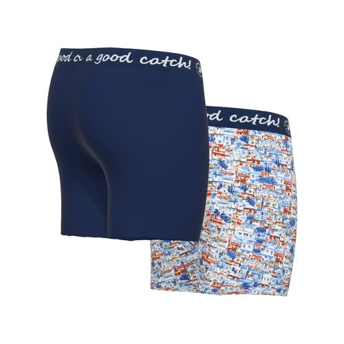 A Fish Named Fred Rio de Janairo navy/print boxer short A Fish Named Fred Rio de Janairo navy/print boxer short