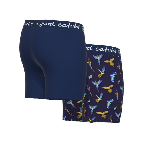 A Fish Named Fred Parrot navy/print boxer short A Fish Named Fred Parrot navy/print boxer short