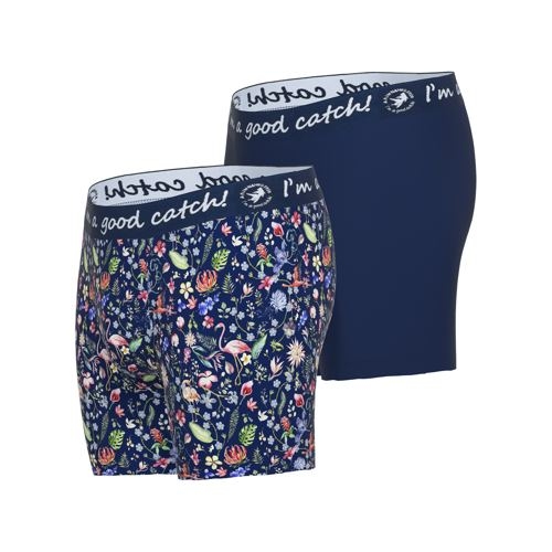 A Fish Named Fred Flamingo navy/print boxer short A Fish Named Fred Flamingo navy/print boxer short