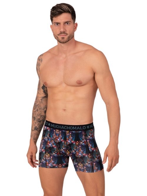 Muchachomalo Myth Indonesia black/print boxer short Muchachomalo Myth Indonesia black/print boxer short