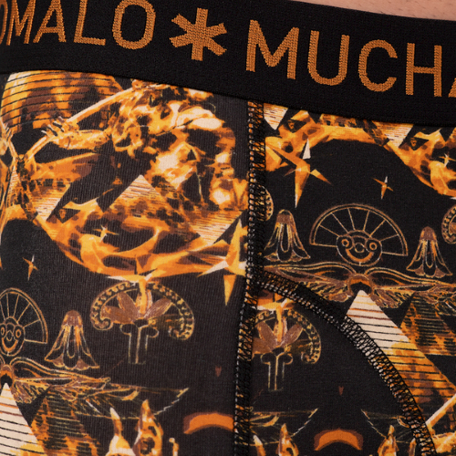 Muchachomalo Myth Egyptian black/brown boxer short Muchachomalo Myth Egyptian black/brown boxer short