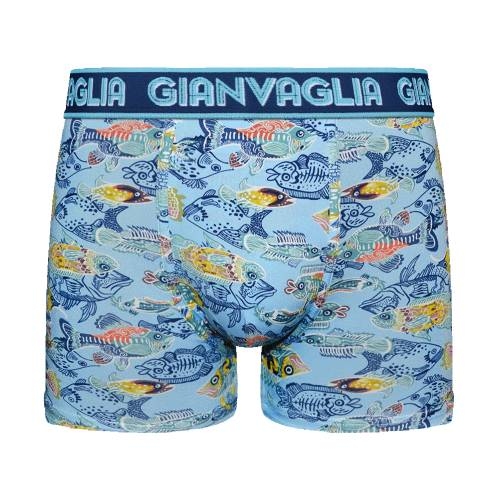 Gianvaglia Fish blue/print boxershort
