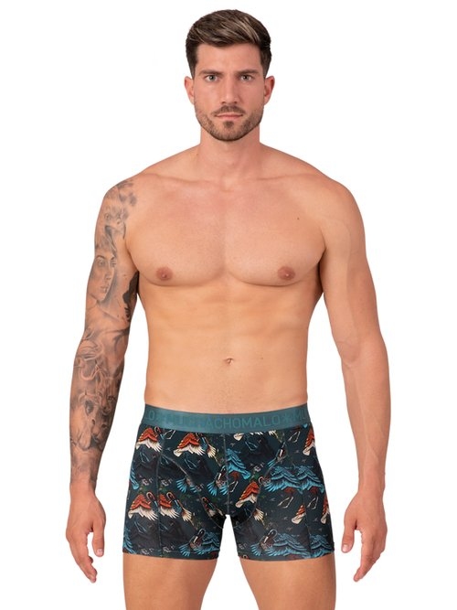 Muchachomalo Birds green/print modal boxershort Muchachomalo Birds green/print modal boxershort