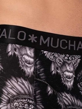Muchachomalo Bison black/print modal boxershort