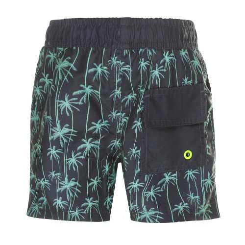 DJ DutchJeans Palm trees grey/mint swimshort  DJ DutchJeans Palm trees grey/mint swimshort