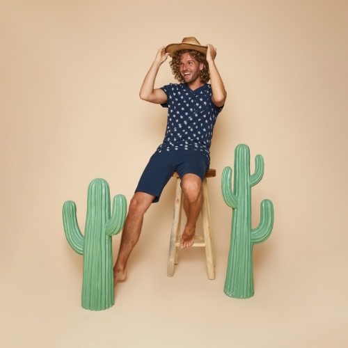 Charlie Choe RODEO navy/print pyjama shirt Charlie Choe RODEO navy/print pyjama shirt