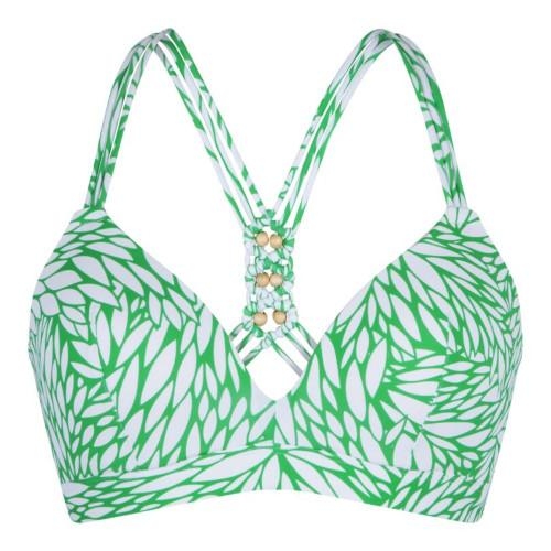 LingaDore Beach Grain grass green/white padded bikini bra LingaDore Beach Grain grass green/white padded bikini bra