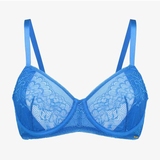 Sapph Diana blue soft-cup bra