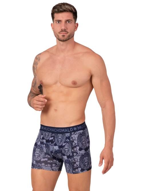 Muchachomalo Lion blue/print boxer short Muchachomalo Lion blue/print boxer short