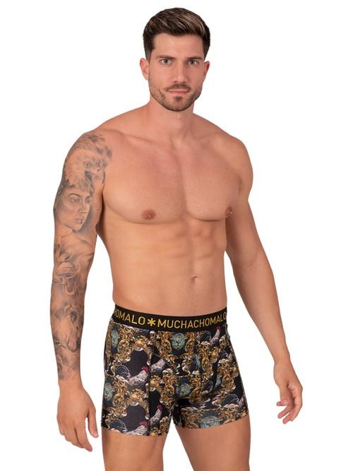 Muchachomalo Rooster black/print boxer short Muchachomalo Rooster black/print boxer short