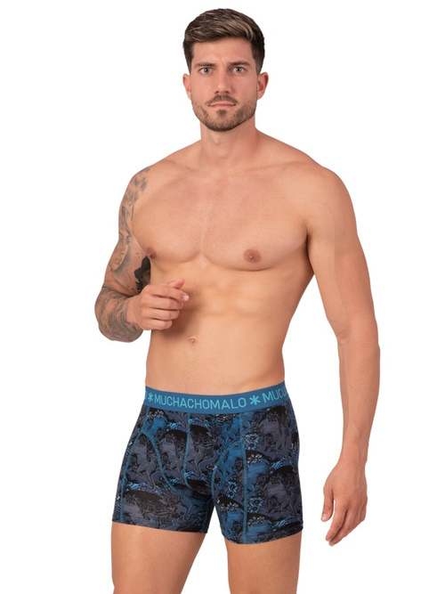 Muchachomalo Deer blue/print boxer short Muchachomalo Deer blue/print boxer short