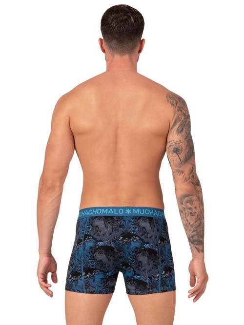 Muchachomalo Deer blue/print boxer short Muchachomalo Deer blue/print boxer short
