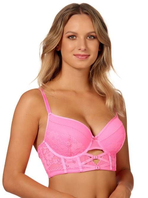 After Eden Stevie hot pink padded bra After Eden Stevie hot pink padded bra