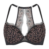 LingaDore In love with embroidery black/copper push up bra