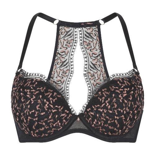 LingaDore In love with embroidery black/copper push up bra LingaDore In love with embroidery black/copper push up bra