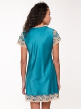 LingaDore Night Turquoise & Sand aqua/print nightdress
