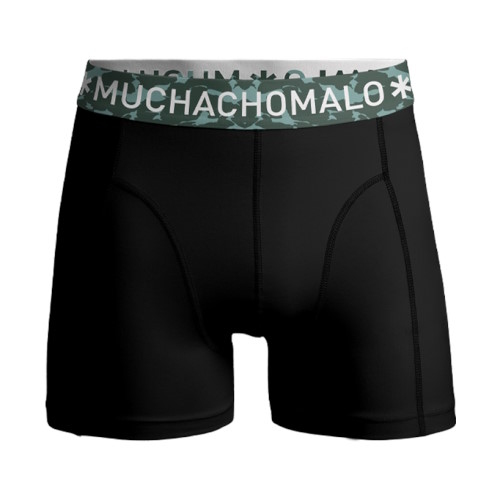 Muchachomalo Light Cotton Solid black/green boxershort