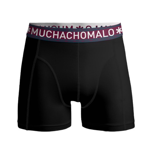 Muchachomalo Light Cotton Solid black/red boxer short Muchachomalo Light Cotton Solid black/red boxer short