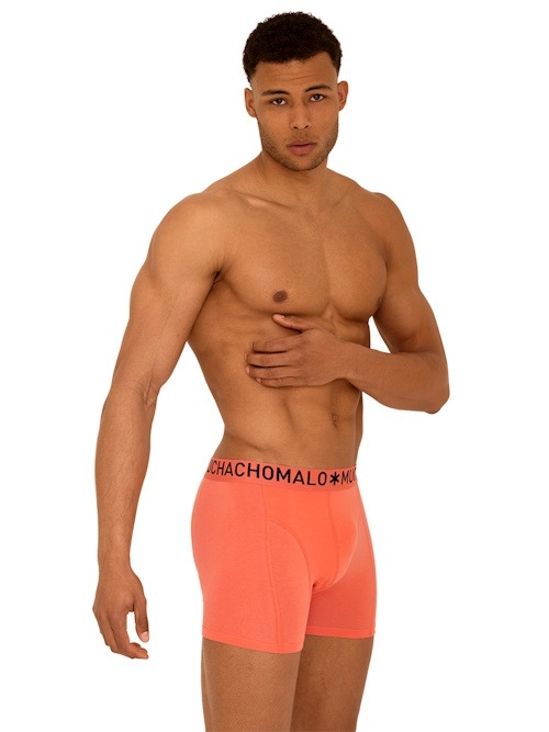 Muchachomalo Light Cotton Solid orange boxer short Muchachomalo Light Cotton Solid orange boxer short