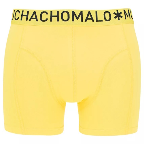 Muchachomalo Light Cotton Solid yellow boxer short Muchachomalo Light Cotton Solid yellow boxer short