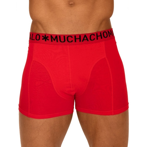 Muchachomalo Light Cotton Solid red boxershort