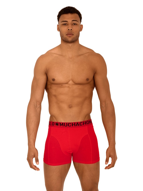 Muchachomalo Light Cotton Solid red boxer short Muchachomalo Light Cotton Solid red boxer short