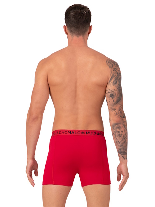 Muchachomalo Light Cotton Solid red boxer short Muchachomalo Light Cotton Solid red boxer short