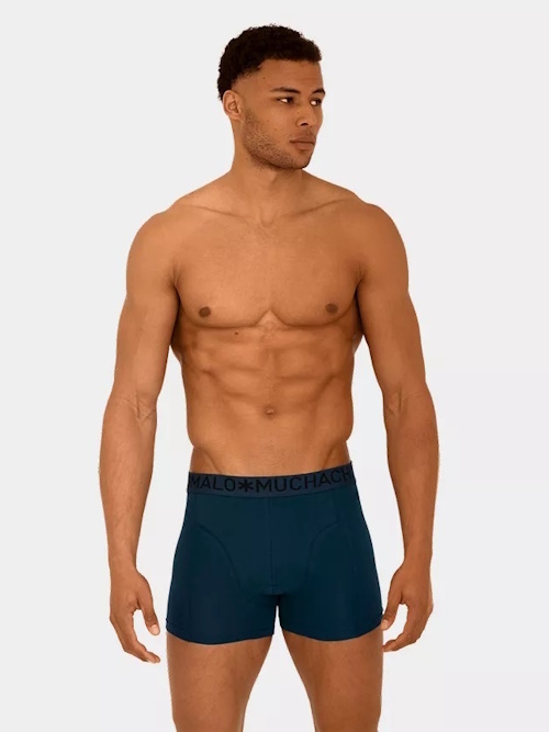 Muchachomalo Light Cotton Solid petrol boxer short Muchachomalo Light Cotton Solid petrol boxer short