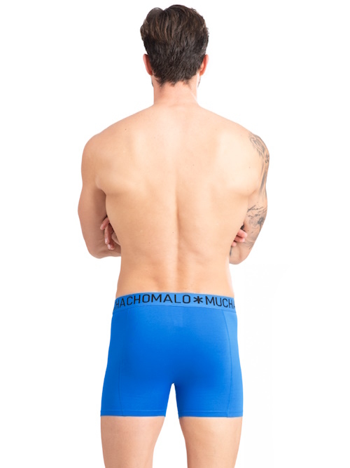 Muchachomalo Light Cotton Solid cobalt boxer short Muchachomalo Light Cotton Solid cobalt boxer short