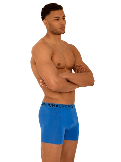 Muchachomalo Light Cotton Solid cobalt boxer short Muchachomalo Light Cotton Solid cobalt boxer short