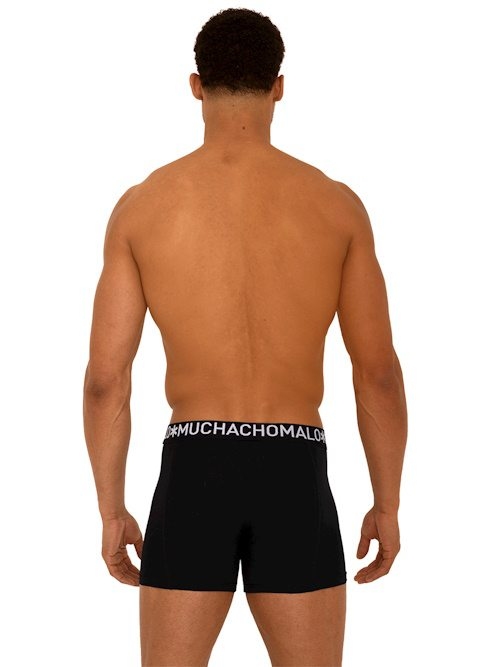 Muchachomalo Light Cotton Solid black boxer short Muchachomalo Light Cotton Solid black boxer short