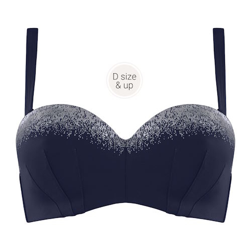 Marlies Dekkers Swimwear Isthar navy blue padded bikini bra Marlies Dekkers Swimwear Isthar navy blue padded bikini bra