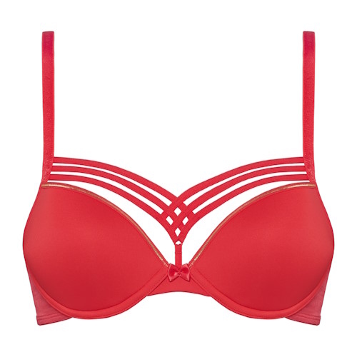 Marlies Dekkers Dame de Paris poppy red push up bra Marlies Dekkers Dame de Paris poppy red push up bra