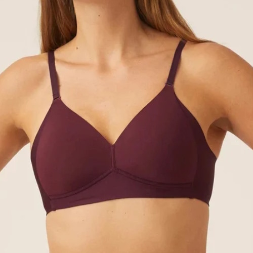 Naturana Side smoother bordeaux wireless bra