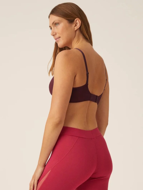Naturana Side smoother bordeaux wireless bra Naturana Side smoother bordeaux wireless bra
