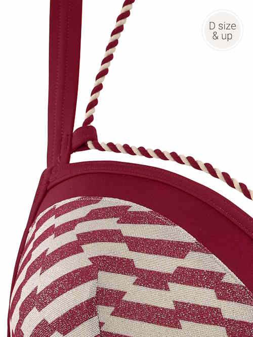 Marlies Dekkers Swimwear Neptuna red/print padded bikini bra Marlies Dekkers Swimwear Neptuna red/print padded bikini bra
