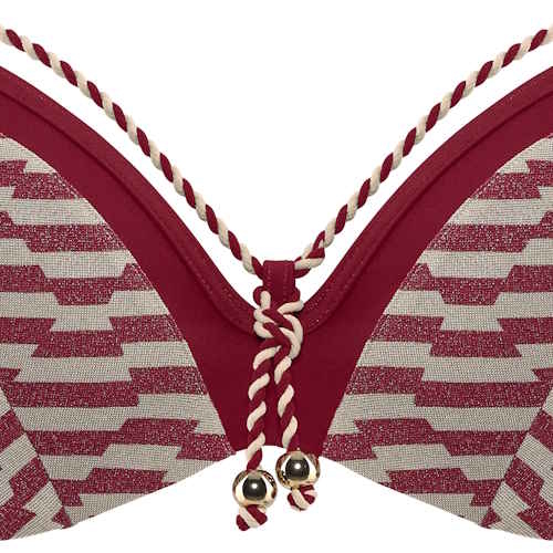 Marlies Dekkers Swimwear Neptuna red/print push up bikini bra Marlies Dekkers Swimwear Neptuna red/print push up bikini bra