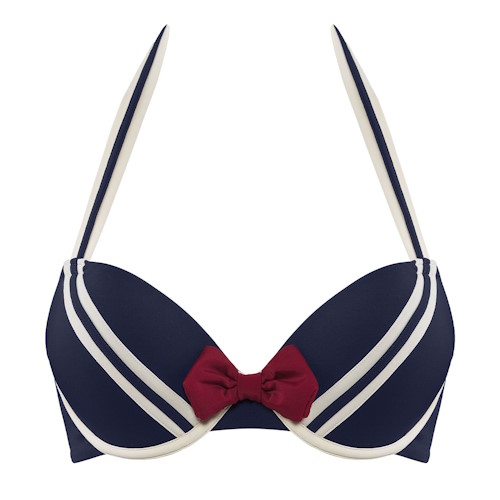 Marlies Dekkers Swimwear Sailor Mary navy blue/ivory push up bikini bra Marlies Dekkers Swimwear Sailor Mary navy blue/ivory push up bikini bra
