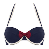 Marlies Dekkers Swimwear Sailor Mary navy blue/ivory padded bikini bra