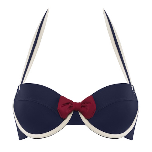 Marlies Dekkers Swimwear Sailor Mary navy blue/ivory padded bikini bra Marlies Dekkers Swimwear Sailor Mary navy blue/ivory padded bikini bra